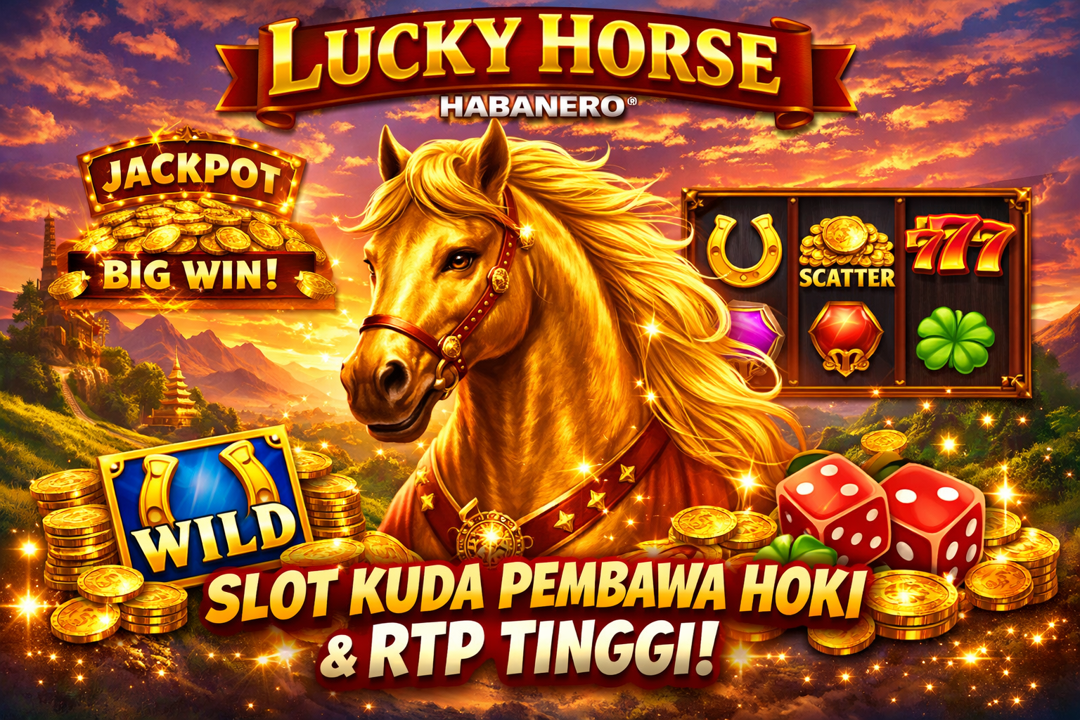 🎰 Lucky Horse Habanero: Slot Bertema Kuda Pembawa Hoki dengan RTP Tinggi