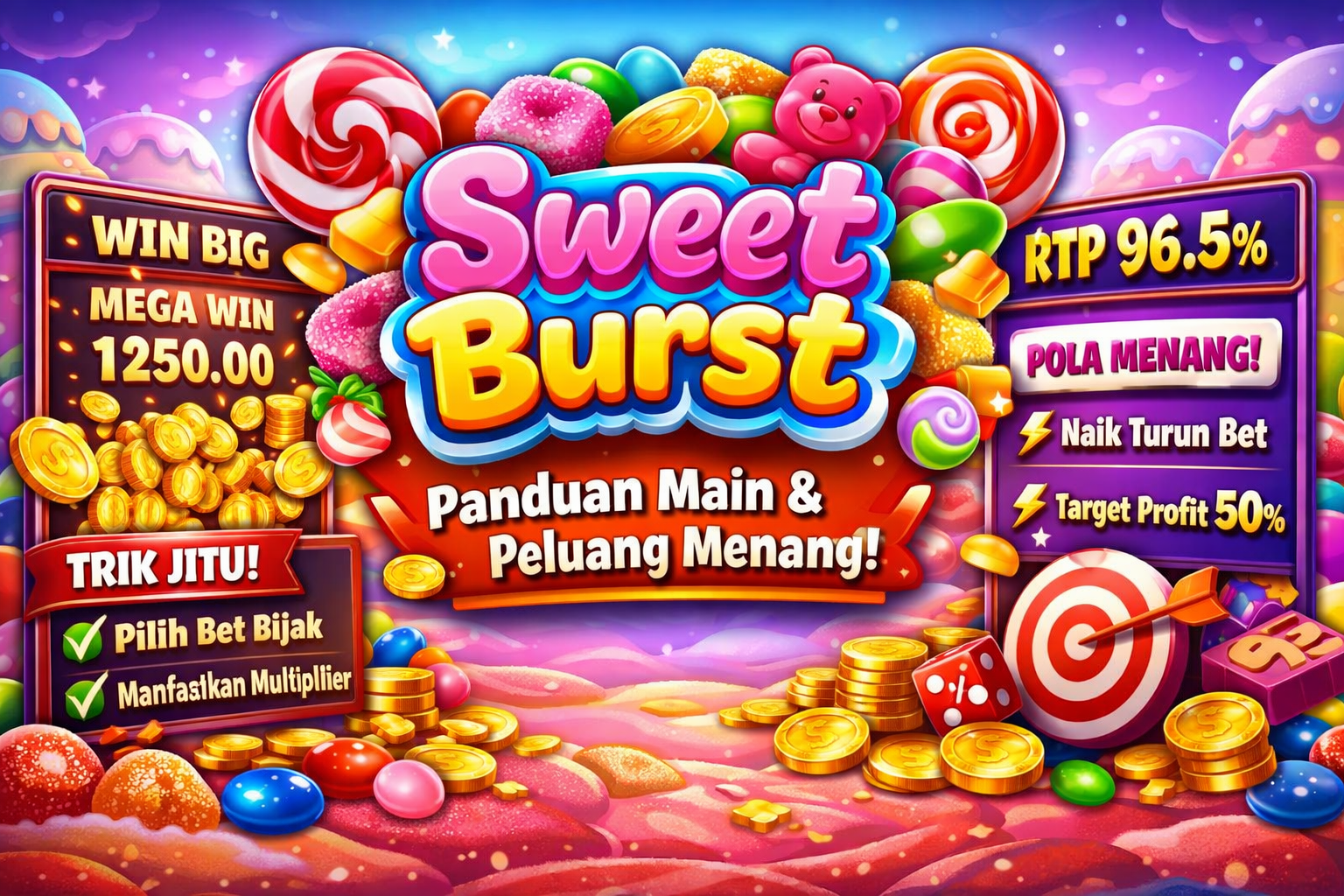 🍭 Sweet Burst Pragmatic Play: Panduan Lengkap Cara Main & Peluang Menang
