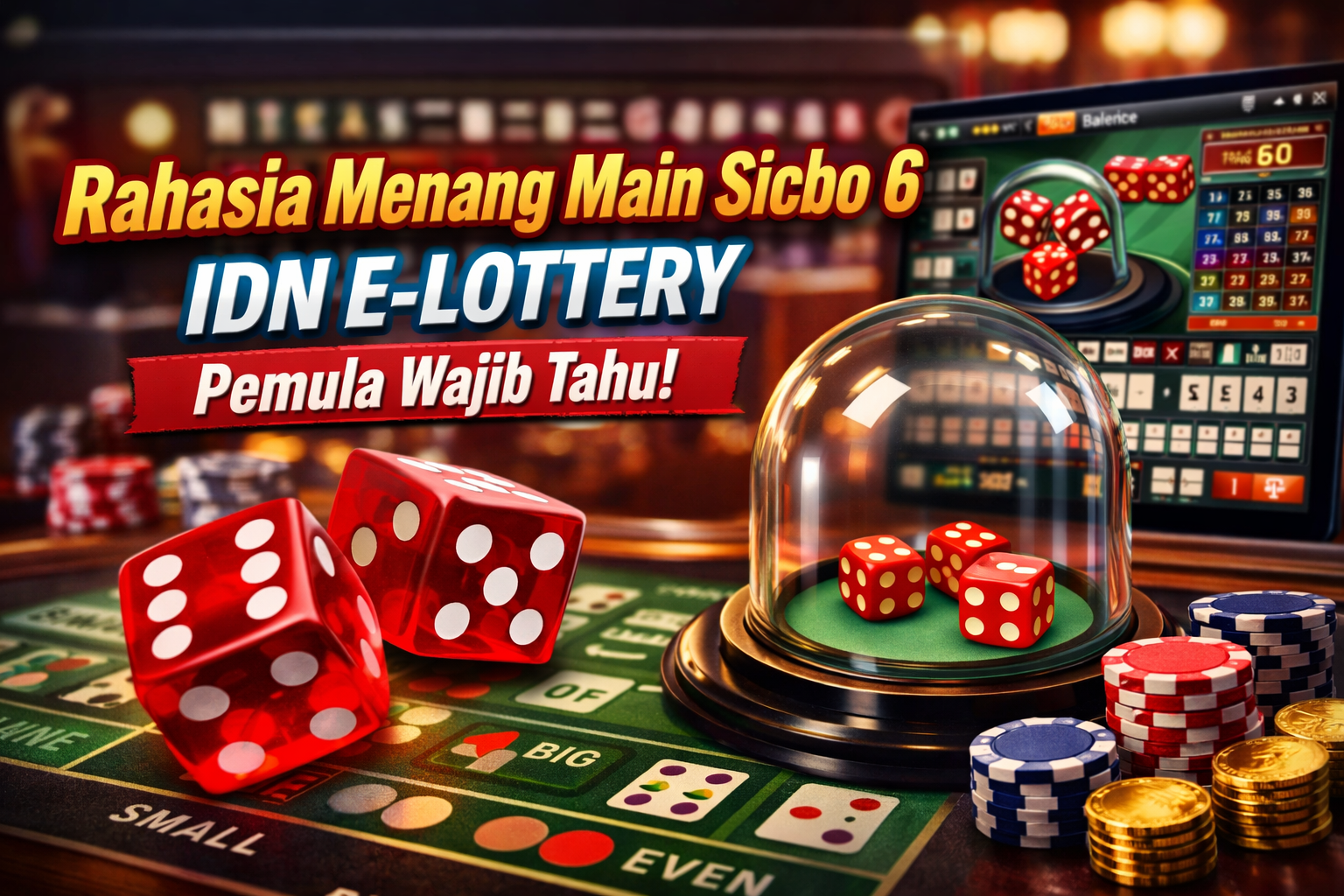 Rahasia Menang Main Sicbo 6 IDN E-LOTTERY, Pemula Wajib Tahu!