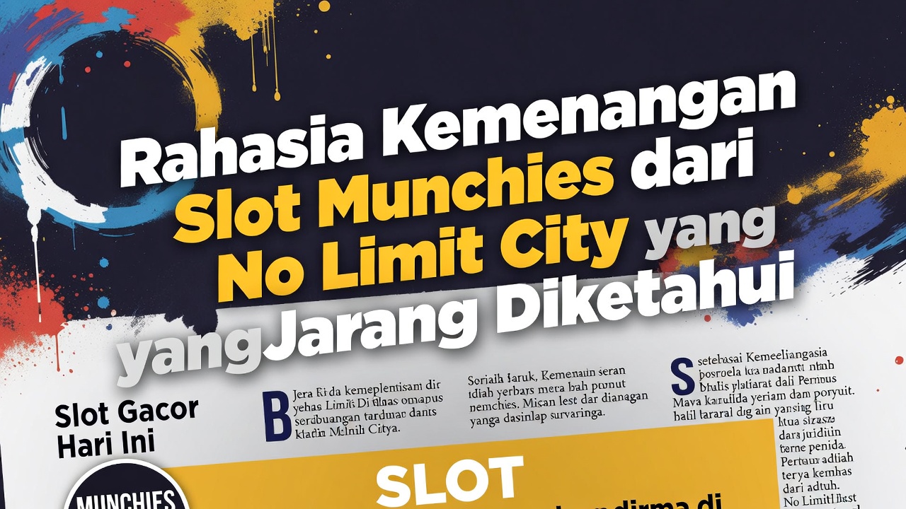 Rahasia Kemenangan Slot Munchies dari No Limit City yang Jarang Diketahui